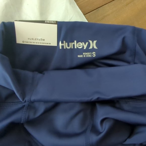 New Hurley pocket leggings high -waist, dark navy blue, size S - Picture 3 of 3